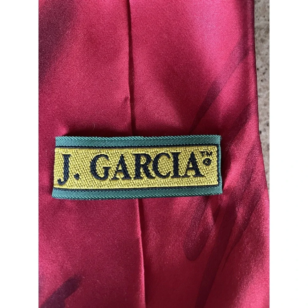 Vtg  J. Garcia Men's‎ Necktie 100% Silk Like A Twittering Machine Collection 24